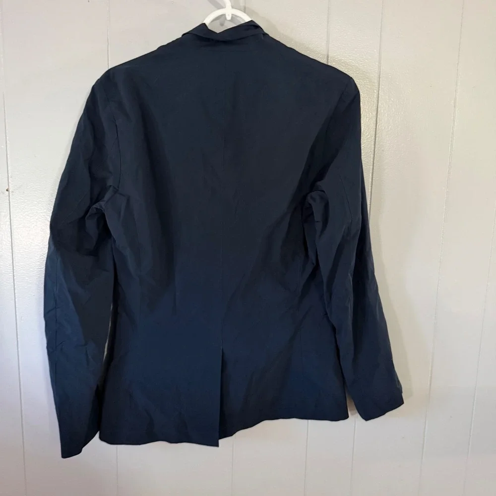 Reiss Unique-Nylon Blazer Mens S Navy Blue‎ Technical Two-Button Sport Coat